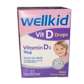 Vitabiotics Wellkid Vit D Drops Vitamin D3 10mcg 30ml Sprey - 1