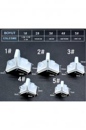 Plastik Sahte Yapay Yem 3 lü Kanca İğne Koruyucu Kapak 5 Boy 50 Adet - 6