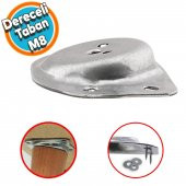 Mobilya Masa Sehpa Ayağı Bağlantı Aparatı Açılı Dereceli Ayak Tabanı Metal - 1