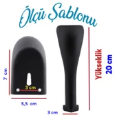 Masa Puf Tabure Tv Ünitesi Konsol Koltuk Ayağı Mobilya Ayakları Ayağı Metal Ayakları 20 Cm Siyah thumbnail 2