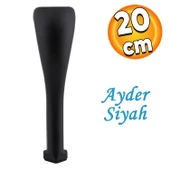 Masa Puf Tabure Tv Ünitesi Konsol Koltuk Ayağı Mobilya Ayakları Ayağı Metal Ayakları 20 Cm Siyah thumbnail 1