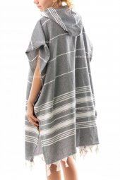 Formeya  Pamuklu Yetişkin Peştemal Panço Bornoz Plaj Havlusu - 1