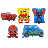 Büyük Boy 5 Adet Erkekler İçin Renkli Parti,Doğum Günü Süslemeleri Folyo Balon (helyum) Set1 - 1