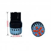 T20 Dekoratif stop led ampul çift duy kırmızı 12V 4W canbus / LAAM950-1 - 2