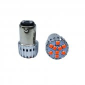 1157 Dekoratif stop led ampul çift duy kırmızı 12V 4W canbus / LAAM952-1 - 1