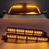 Çakar lamba vantuzlu 2li set 12-30v sarı-sarı / LAPA542-1 thumbnail 2