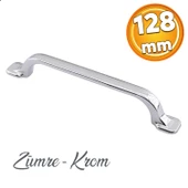 Zümre Düz Mobilya Mutfak Dolabı Çekmece Dolap Kapak Kulpu Kulpları Kulbu Krom 128 Mm Metal Kulp - 1
