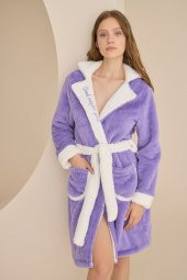 Lila Wellsoft Good Night Girl Tek Sabahlık - 1