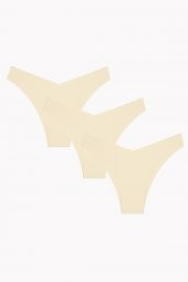 Ten Rengi 3lü Lazer V Shape Brazillian Külot - 1