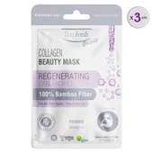 Deep Fresh Collagen Canlandırıcı Sıkılaştırıcı Kağıt Yüz Maskesi 3 adet - 1