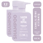 Savon De Royal Kreatin Yağı Canlılığını Yitirmiş Saçlar İçin Pürüssüz Etkili Şampuan 500 ml 2 adet - 1