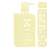 Savon De Royal - Biyotin İçeren - Aşırı İşlem Görmüş Saçlar İçin Onarım Etkili Saç Kremi 500 ml - 1