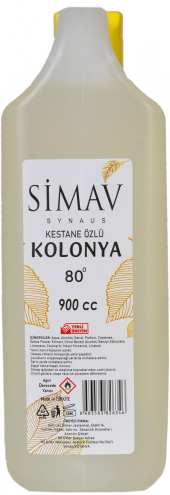 SİMAV Kestane Özlü ve Termal Sulu Kolonya 2li Set 900ml + 400ml - 3