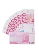 300 Adet 500 Euro Geçersiz Para Düğün Parası Parti Şaka Malzemesi - 1
