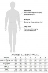 Murratto Erkek Slim Fit Likralı Yırtık Mavi Kot Pantolon - 7