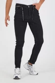 Murratto Erkek Slim Fit Likralı Siyah Kot Pantolon - 1