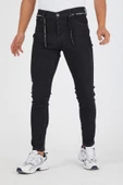 Murratto Erkek Slim Fit Likralı Siyah Kot Pantolon - 2