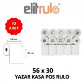 Elitrulo Yazar Kasa Pos Rulosu 56mm x 30mt - 10 Adet - 1