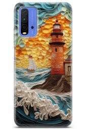 Xiaomi Redmi 9T Kılıf Kingo 18 Deniz Feneri Parlak Kılıf - 1