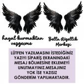 Veraart Kişiselleştirilebilir Işıklı Pleksi Cam Tablo Layana Siyah Melek Kanadı 70 cm - 3