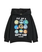 Happy Face Kapüşonlu Çocuk Sweatshirt - 1