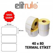 Elitrulo Barkod Etiketi 40x80 Termal - 1000 Adet - 1