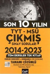 TYT MSÜ Son 10 Yılın Çıkmış Soruları Çap Yayınları - 1