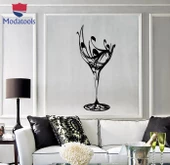 Duvar DekoratifDecalDecal Bar Cafe Dekor Şarap Kokteyl cam Sticker Benzersiz Hediyelik thumbnail 1