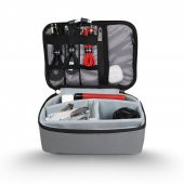 NPO Comfy  Kablo, Makyaj, Lens, Mini Drone ve Aksesuar için Ayarlanabilir Çok Amaçlı Çanta-Gri-SİLİNECEK - 1
