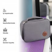 NPO Comfy  Kablo, Makyaj, Lens, Mini Drone ve Aksesuar için Ayarlanabilir Çok Amaçlı Çanta-Gri-SİLİNECEK - 6