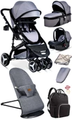 7 In 1 Yeni Doğan Set Baby Home 945 Travel Sistem Bebek Arabası 370 Sallanır Ana Kucağı - 2