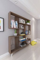 Moonlife Berlin Dekoratif Kitaplık Ceviz - 2
