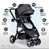 7 In 1 Yeni Doğan Set Baby Home 945 Travel Sistem Bebek Arabası 370 Sallanır Ana Kucağı - 5