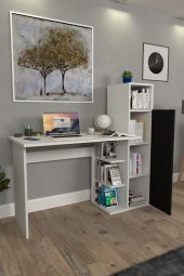 Moonlife Diamond Dolaplı Çalışma Masası Siyah - 2