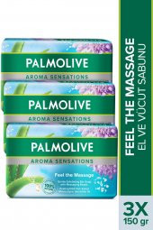 Palmolive Aroma Sensations Feel The Massage El ve Vücut Sabunu 3 x 150 gr - 1