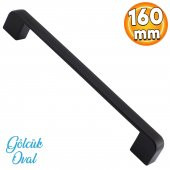 Gölcük Oval Metal Mobilya Mutfak Dolabı Çekmece Dolap Kapak Kulpu Kulbu Kulpları Siyah 160 Mm - 1