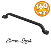 Zümre (160 MM-16.0 CM) Düz Mobilya Mutfak Dolabı Çekmece Dolap Kulpu Kulbu Siyah Metal Kulp Kulpları thumbnail 1