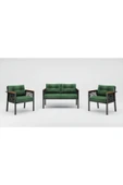 adımshops MELİSA Balkon-bahçe-kafe Çay Seti Koltuk Oturma Takımı-oturma Grubu,ofis Koltuğu yeşil thumbnail 2