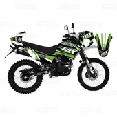 Mondial X-Treme Max 150 Fox Design Sticker Set Yeşil-Beyaz - 1