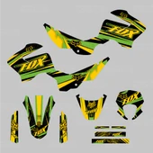 Mondial X-Treme Max 150 Fox Design Sticker Set Sarı-Yeşil - 2