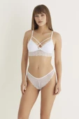 OROVİTA DESTEKLİ ÇAPRAZ DANTELLİ BRALET TAKIM 5520 - 1