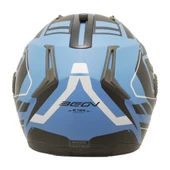 Beon Çene Açılır B 700 Air Tek Vizörlü Motosiklet Kaskı Mavi Siyah - S - 3