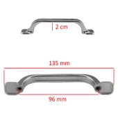 Zümre Düz Mobilya Mutfak Dolabı Çekmece Dolap Kapak Kulpu (96 MM-9.6 CM) Kulbu Krom Metal Kulpları - 2