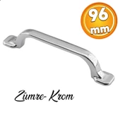 Zümre Düz Mobilya Mutfak Dolabı Çekmece Dolap Kapak Kulpu (96 MM-9.6 CM) Kulbu Krom Metal Kulpları - 1