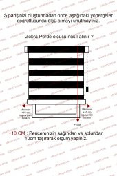 KOYU AÇIK GRİ ZEBRA STOR PERDE - 3