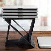 BASEUS Ultra İnce Yükseklik Ayarlamalı Notebook Standı, 11-16 inç Arası Uyumlu Deri Stand - 2