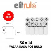 Elitrulo Yazar Kasa Pos Rulosu 56mm x 14mt - 10 Adet - 1