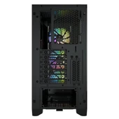 CORSAIR CC-9011204-WW ICUE 4000X RGB TEMPERLI CAM YAN PANEL MID TOWER BILGISAYAR KASASI SIYAH - 7