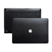 Macbook Air M1 Deri Kılıf 360 Derece Saran Kaplama Koruyucu (TouchID'li M1 Air) A2337 A2179 A1932 ile Uyumlu - 1