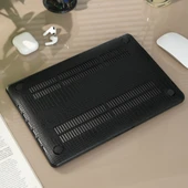 Macbook Air 13 inç M1 Deri Kılıf 360 Derece Saran Kaplama Koruyucu A2337 A2179 A1932 Uyumlu thumbnail 5